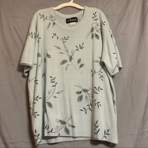 Soft Blue Knit T-Shirt